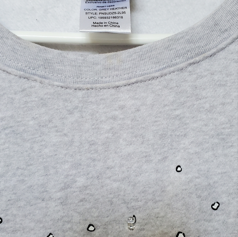 Peanuts Crewneck Sweatshirt With Lights. Size XXL - Picture 3 of 10